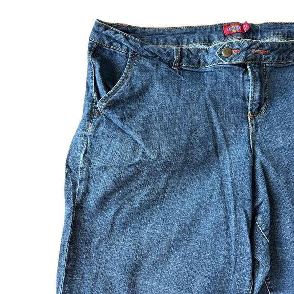 Dickies Shorts Womens Size 22 Denim Blue Board Summer Vintage 00s Y2K - Picture 2 of 8